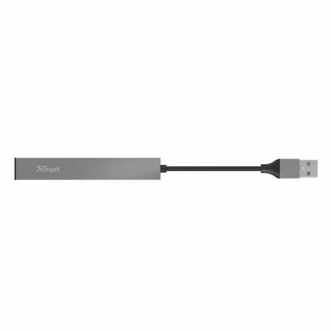 USB Hub Trust 23786 USB x 4 Grey Silver Aluminium 3600 W USB Hub Trust 23786 USB x 4 Grey Silver Aluminium 3600 W