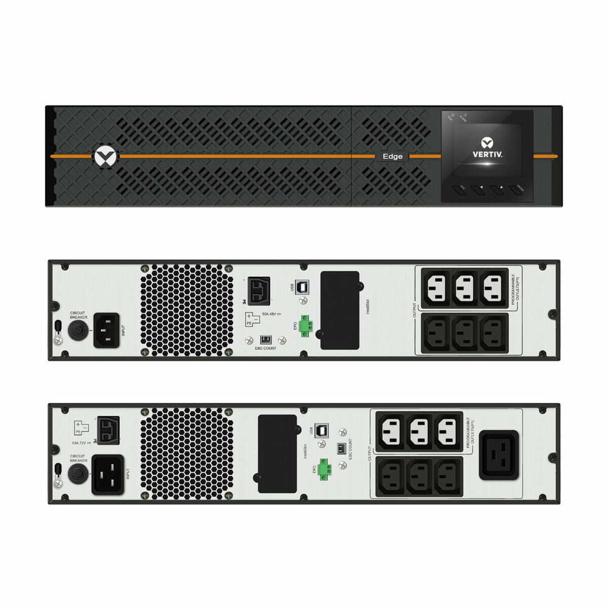 Uninterruptible Power Supply System Interactive UPS Vertiv EDGE-3000IRT2UXL 2700 W Uninterruptible Power Supply System Interactive UPS Vertiv EDGE-3000IRT2UXL 2700 W