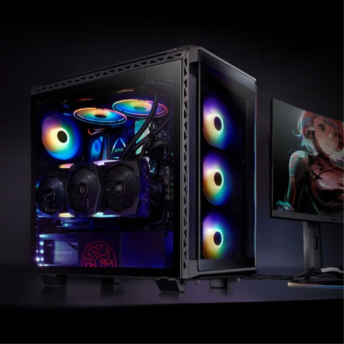 Micro ATX / Mini ITX / ATX Midtower Case XPG Battlecruiser Black ARGB Micro ATX / Mini ITX / ATX Midtower Case XPG Battlecruiser Black ARGB
