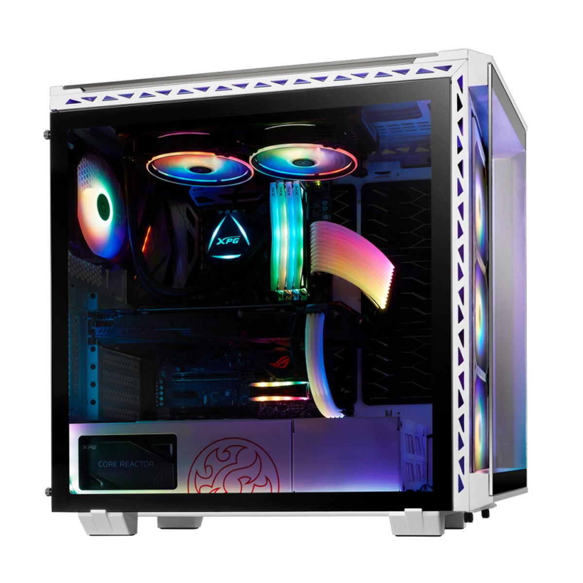 Micro ATX / Mini ITX / ATX Midtower Case XPG Battlecruiser White Black ARGB Micro ATX / Mini ITX / ATX Midtower Case XPG Battlecruiser White Black ARGB