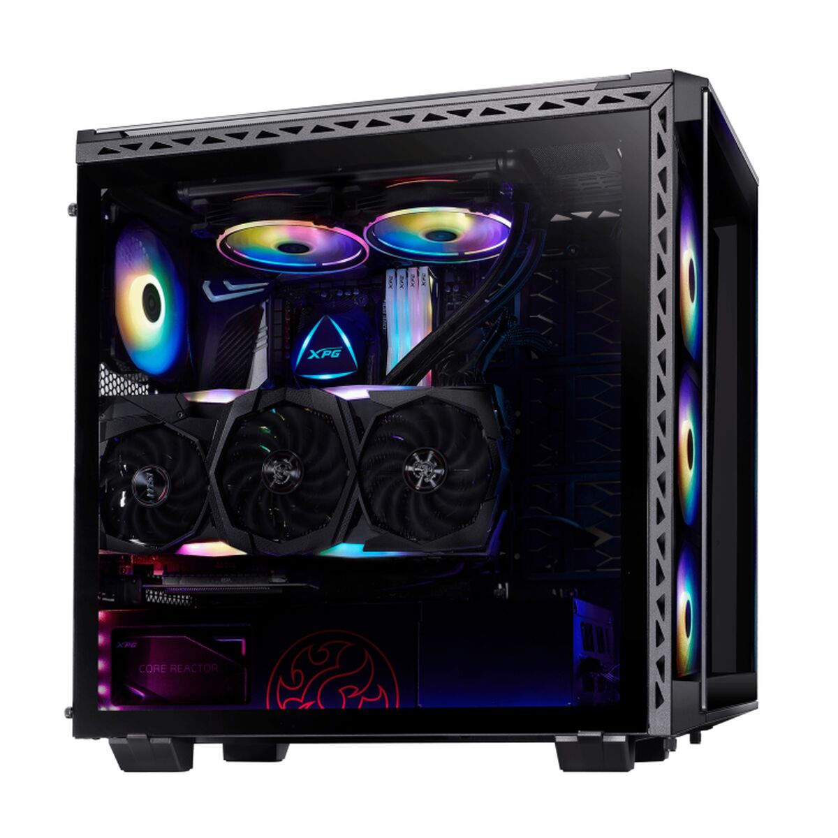Micro ATX / Mini ITX / ATX Midtower Case XPG Battlecruiser White Black ARGB Micro ATX / Mini ITX / ATX Midtower Case XPG Battlecruiser White Black ARGB