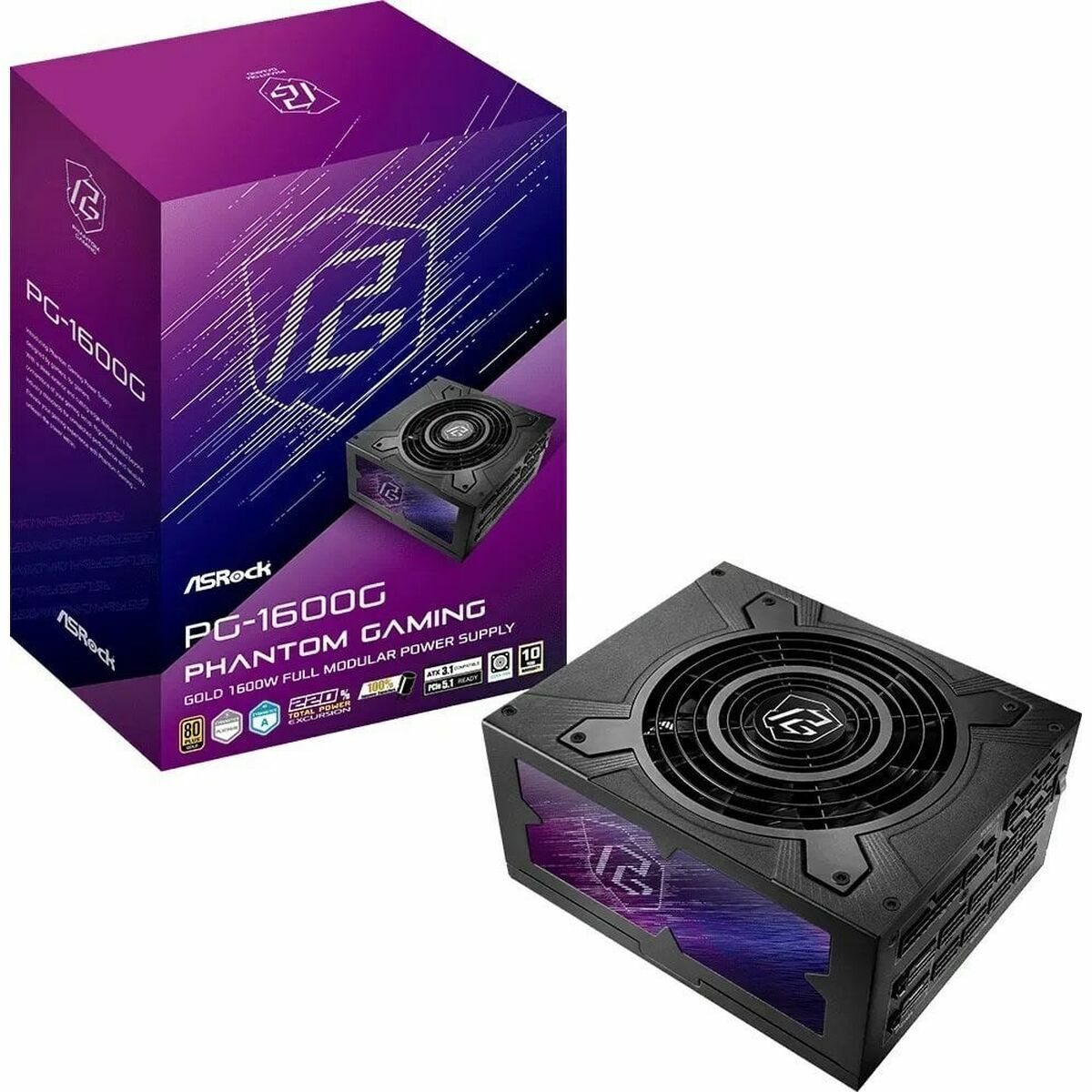 Power supply ASRock 90-UXP160-GFEAAB ATX 1600 W 80 Plus Gold Power supply ASRock 90-UXP160-GFEAAB ATX 1600 W 80 Plus Gold