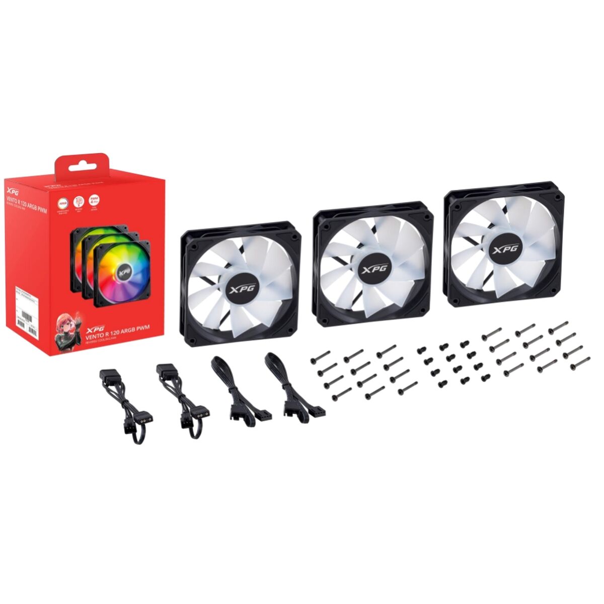 Box Ventilator XPG VENTO R 120 ARGB PWM Ø 12 cm (1 Unit) Box Ventilator XPG VENTO R 120 ARGB PWM Ø 12 cm (1 Unit)