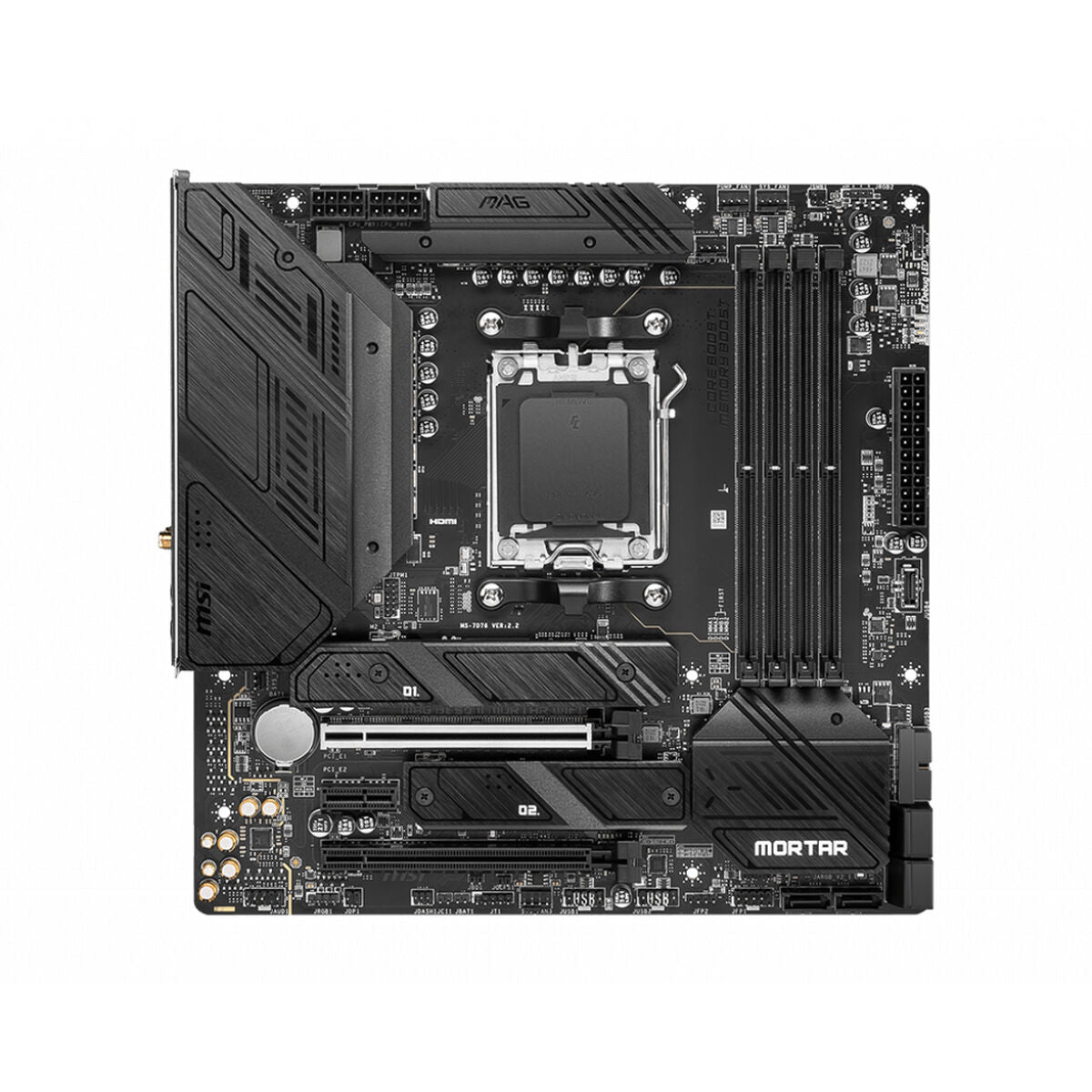 Motherboard MSI MAG B650M Mortar AMD AM5 AMD AMD B650 Motherboard MSI MAG B650M Mortar AMD AM5 AMD AMD B650