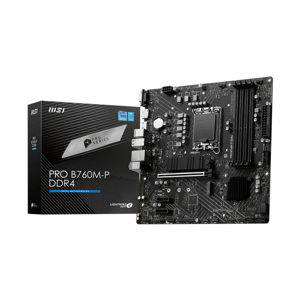 Motherboard MSI PRO B760M-P DDR4 Intel B760 LGA 1700 Motherboard MSI PRO B760M-P DDR4 Intel B760 LGA 1700