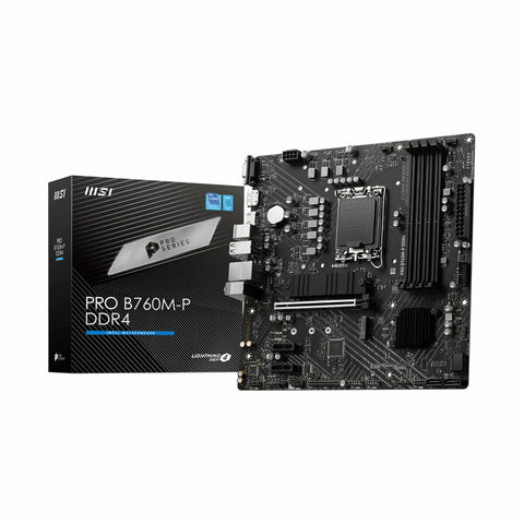 Motherboard MSI PRO B760M-P DDR4 Intel B760 LGA 1700 Motherboard MSI PRO B760M-P DDR4 Intel B760 LGA 1700