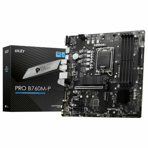 Motherboard MSI PRO B760M-P DDR4 Intel B760 LGA 1700 Motherboard MSI PRO B760M-P DDR4 Intel B760 LGA 1700