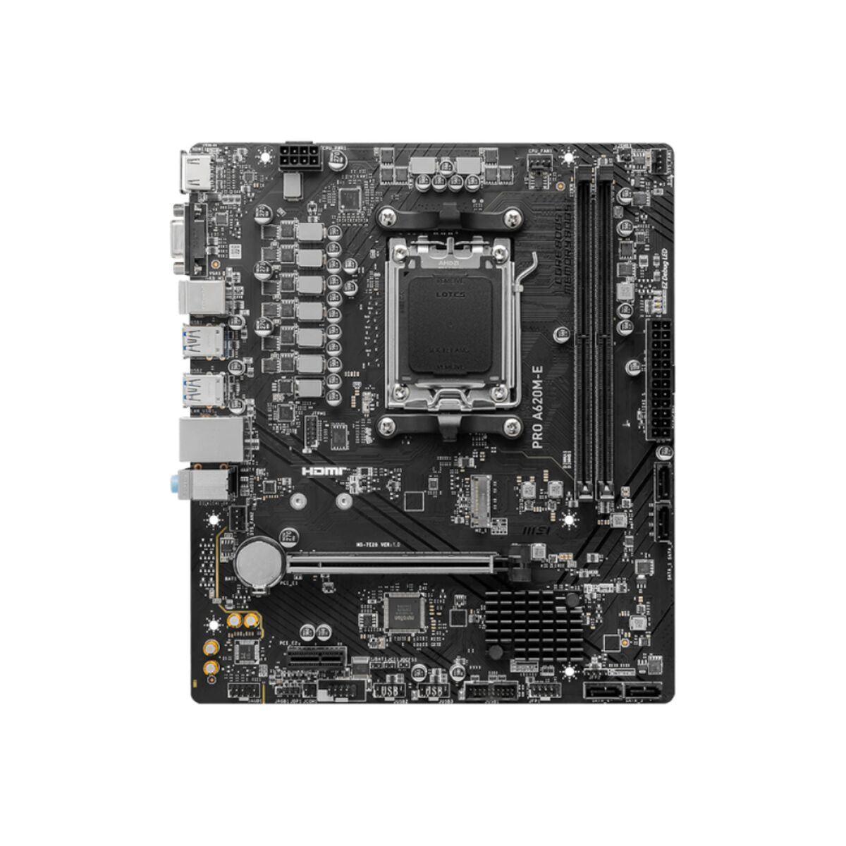 Motherboard MSI PRO A620M-E AM5 AMD A620 AMD AM5 Motherboard MSI PRO A620M-E AM5 AMD A620 AMD AM5