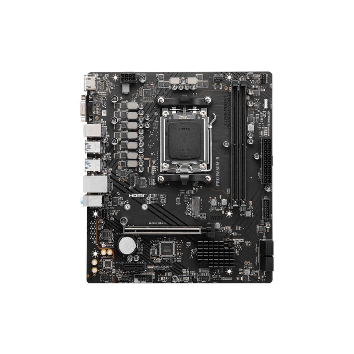 Motherboard MSI PRO B650M-B mATX AM5 AMD B650 AMD AM5 Motherboard MSI PRO B650M-B mATX AM5 AMD B650 AMD AM5