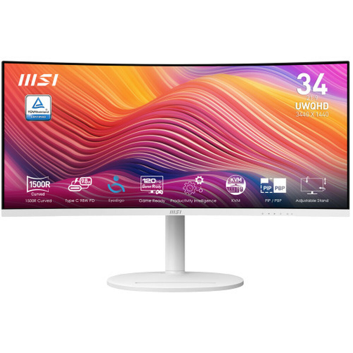 Monitor MSI MODERN MD342CQPW 34" UltraWide Quad HD Monitor MSI MODERN MD342CQPW 34" UltraWide Quad HD
