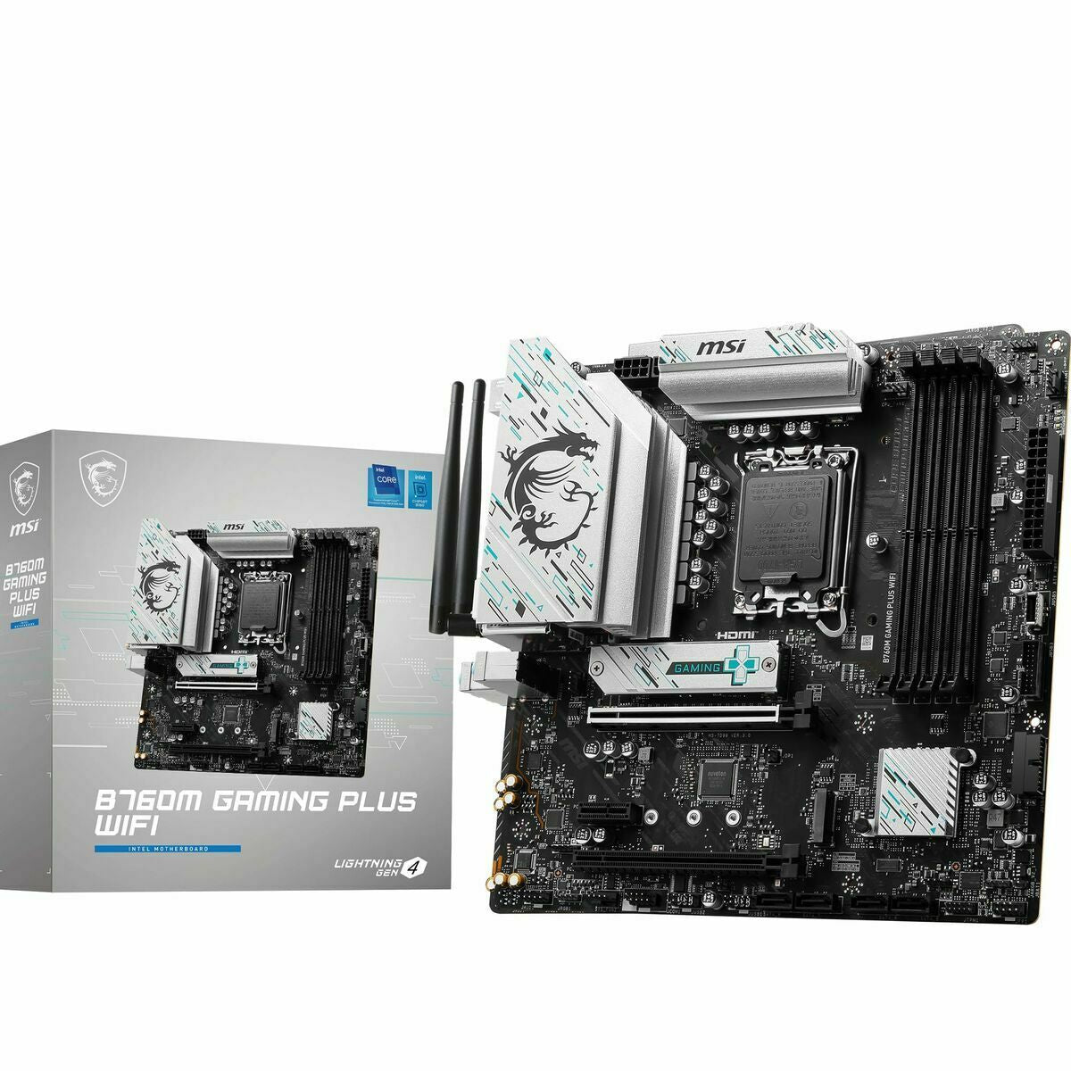 Motherboard MSI B760M GAMING PLUS WIFI Intel B760 LGA 1700 Motherboard MSI B760M GAMING PLUS WIFI Intel B760 LGA 1700