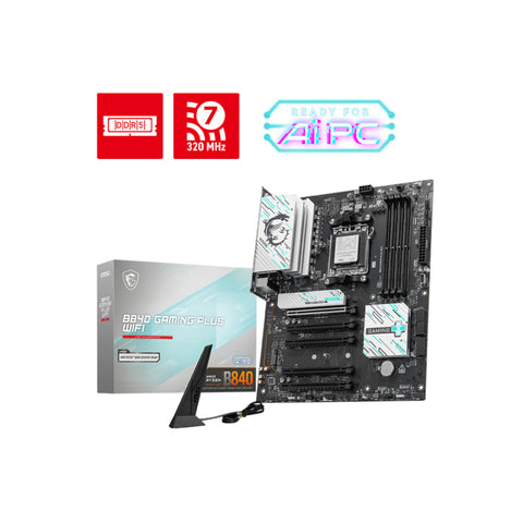 Motherboard MSI B840 GAMING PLUS WIFI AMD AM5 AMD Motherboard MSI B840 GAMING PLUS WIFI AMD AM5 AMD