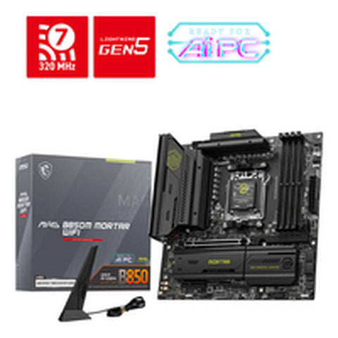 Motherboard MSI MAG B850M MORTAR WIFI AMD AM5 AMD Motherboard MSI MAG B850M MORTAR WIFI AMD AM5 AMD