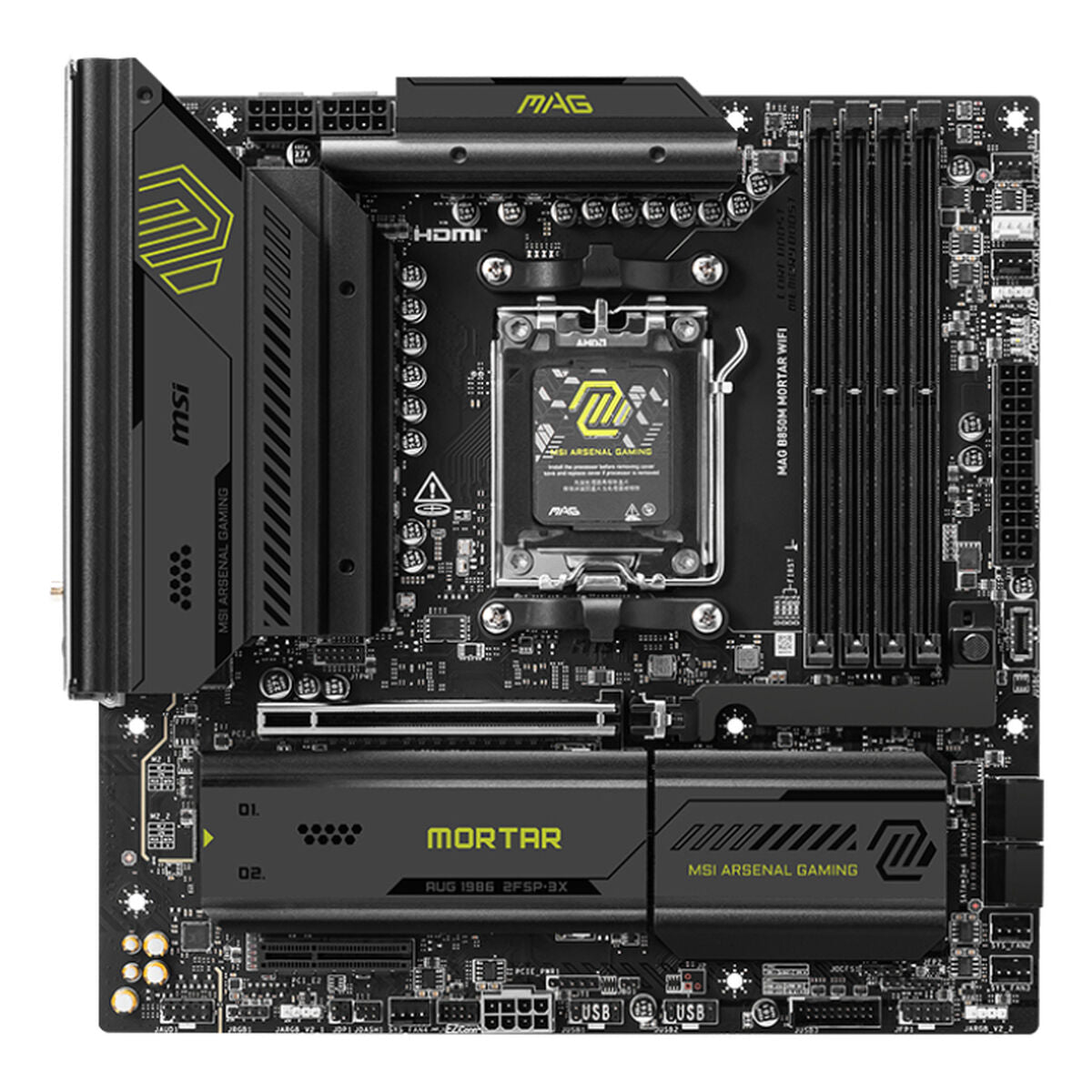 Motherboard MSI MAG B850M MORTAR WIFI AMD AM5 AMD Motherboard MSI MAG B850M MORTAR WIFI AMD AM5 AMD