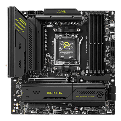 Motherboard MSI MAG B850M MORTAR WIFI AMD AM5 AMD Motherboard MSI MAG B850M MORTAR WIFI AMD AM5 AMD