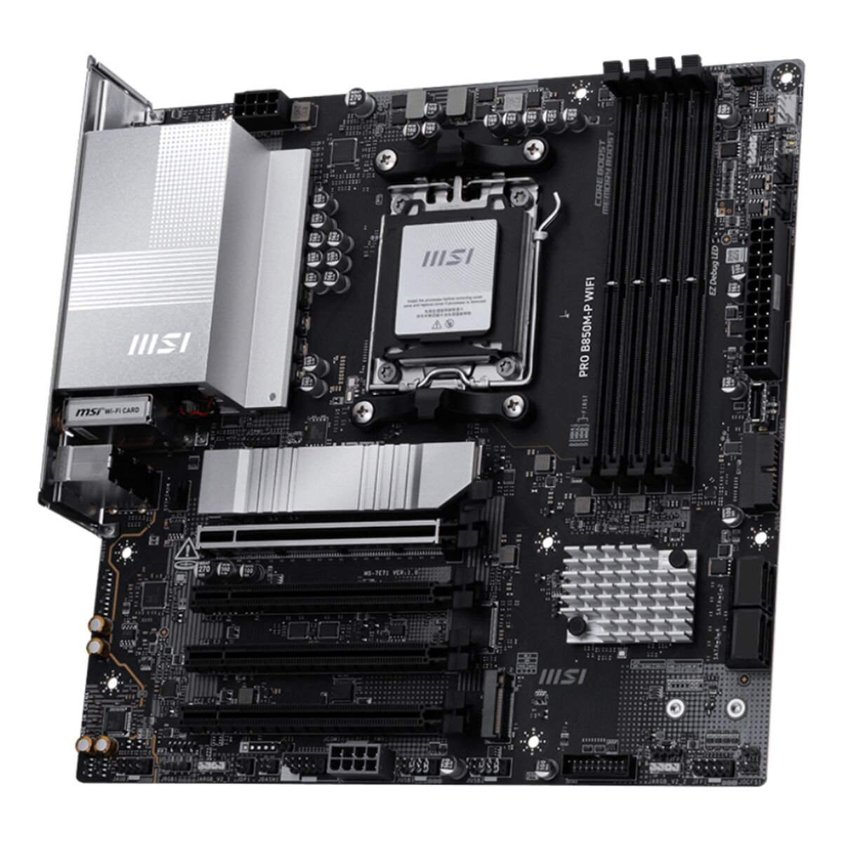 Motherboard MSI PRO B850M-P WIFI Intel Wi-Fi 6 AMD AM5 AMD B850 Motherboard MSI PRO B850M-P WIFI Intel Wi-Fi 6 AMD AM5 AMD B850