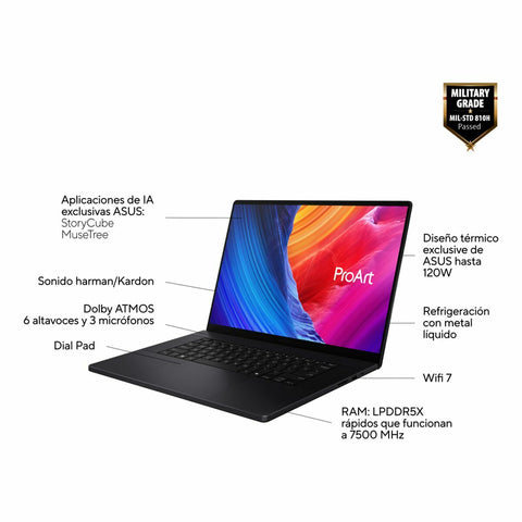 Laptop Asus 90NB15L1-M00360 16" 1 TB SSD Laptop Asus 90NB15L1-M00360 16" 1 TB SSD