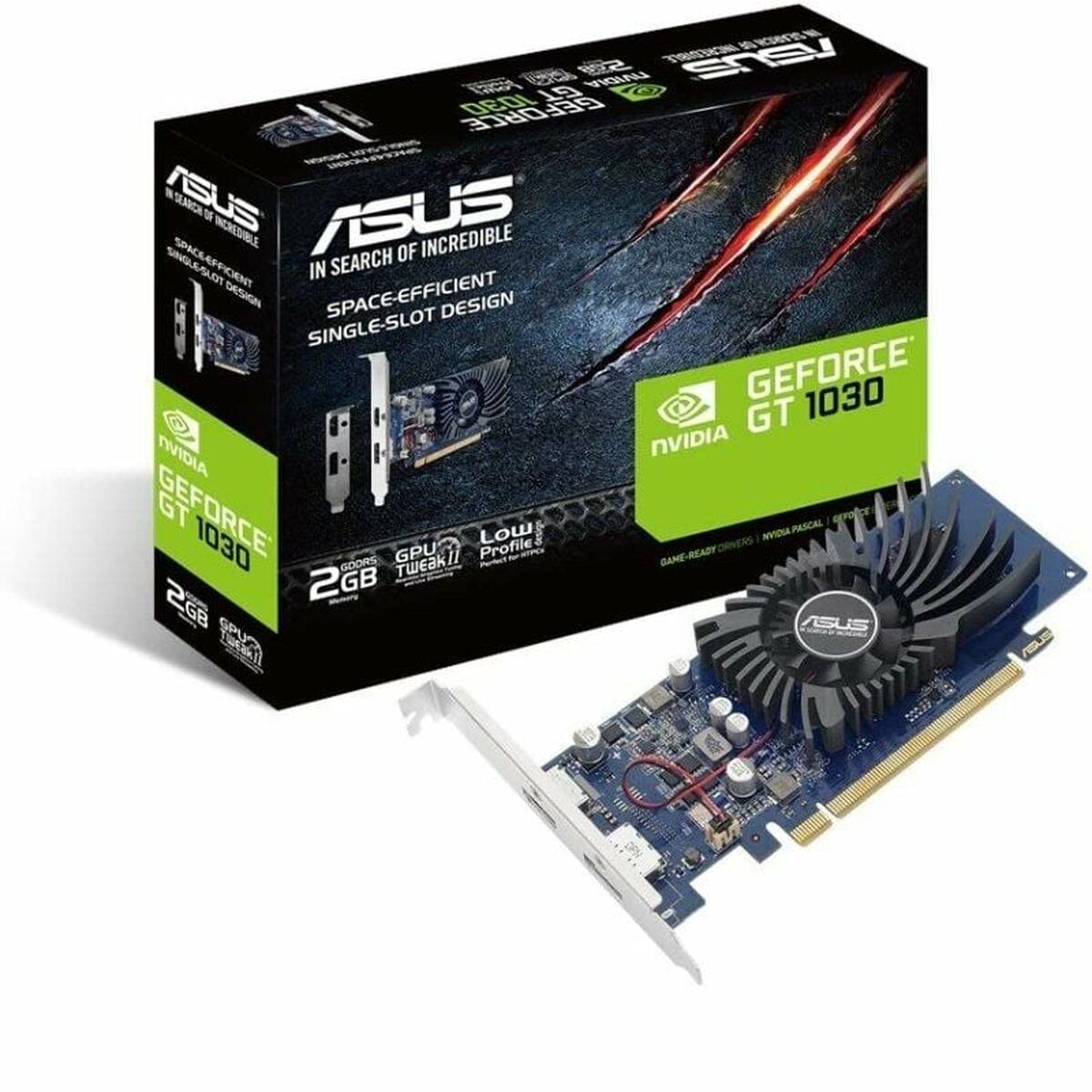Graphics card Asus GT1030-2G-BRK NVIDIA GeForce GT 1030 GDDR5 Graphics card Asus GT1030-2G-BRK NVIDIA GeForce GT 1030 GDDR5