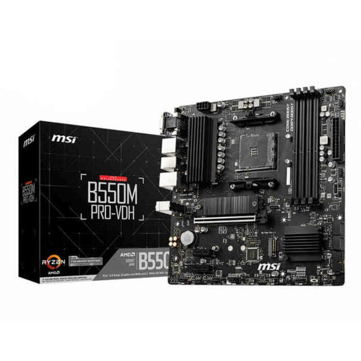 Motherboard MSI 7C95-017R mATX AM4 AMD B550 AMD AM4 Motherboard MSI 7C95-017R mATX AM4 AMD B550 AMD AM4