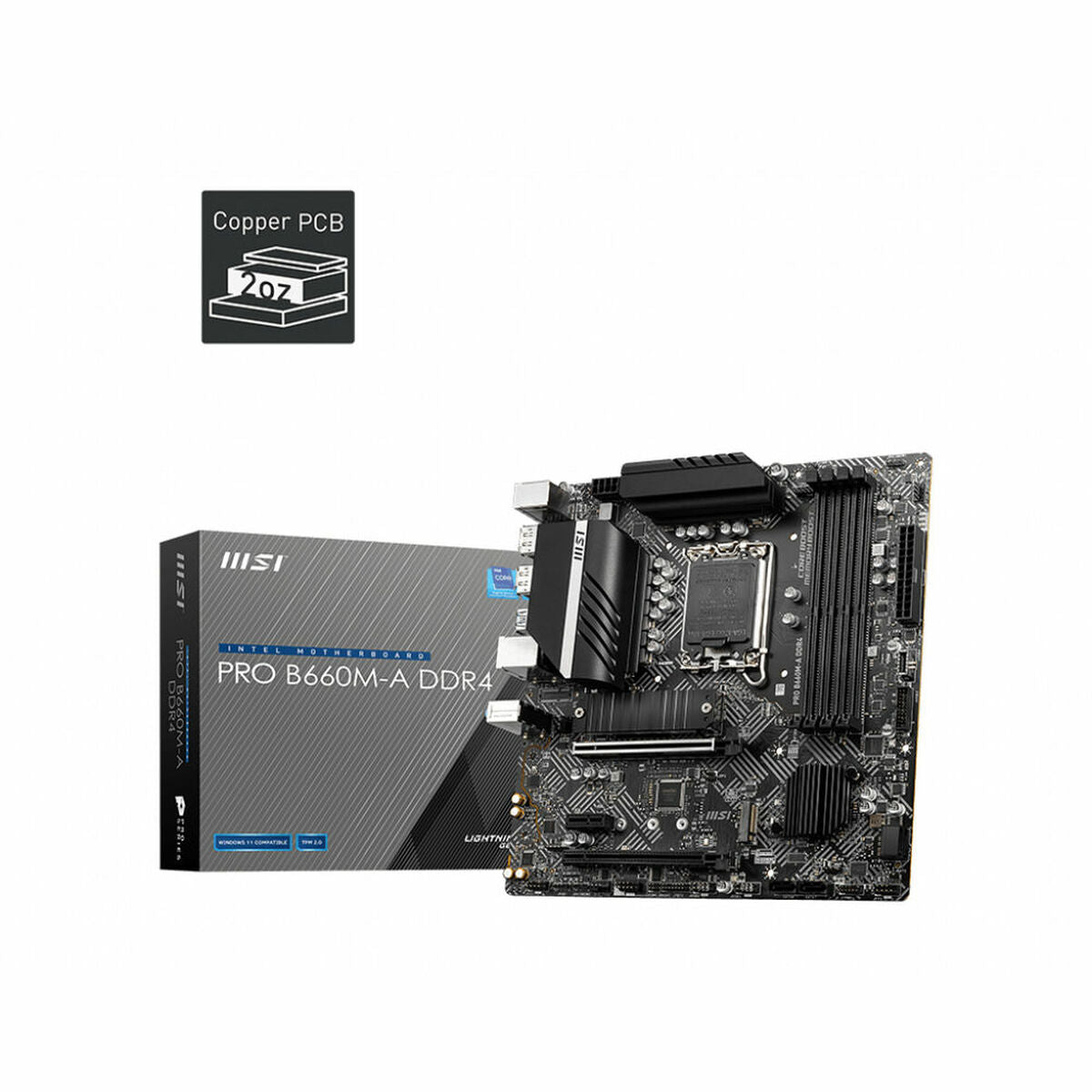 Motherboard MSI PRO H610M-G DDR4 INTEL H610 LGA 1700 Motherboard MSI PRO H610M-G DDR4 INTEL H610 LGA 1700