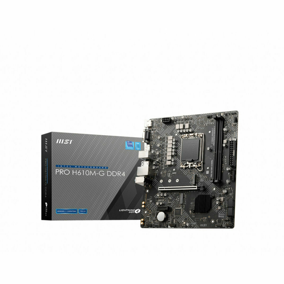 Motherboard MSI PRO H610M-G DDR4 INTEL H610 LGA 1700 Motherboard MSI PRO H610M-G DDR4 INTEL H610 LGA 1700