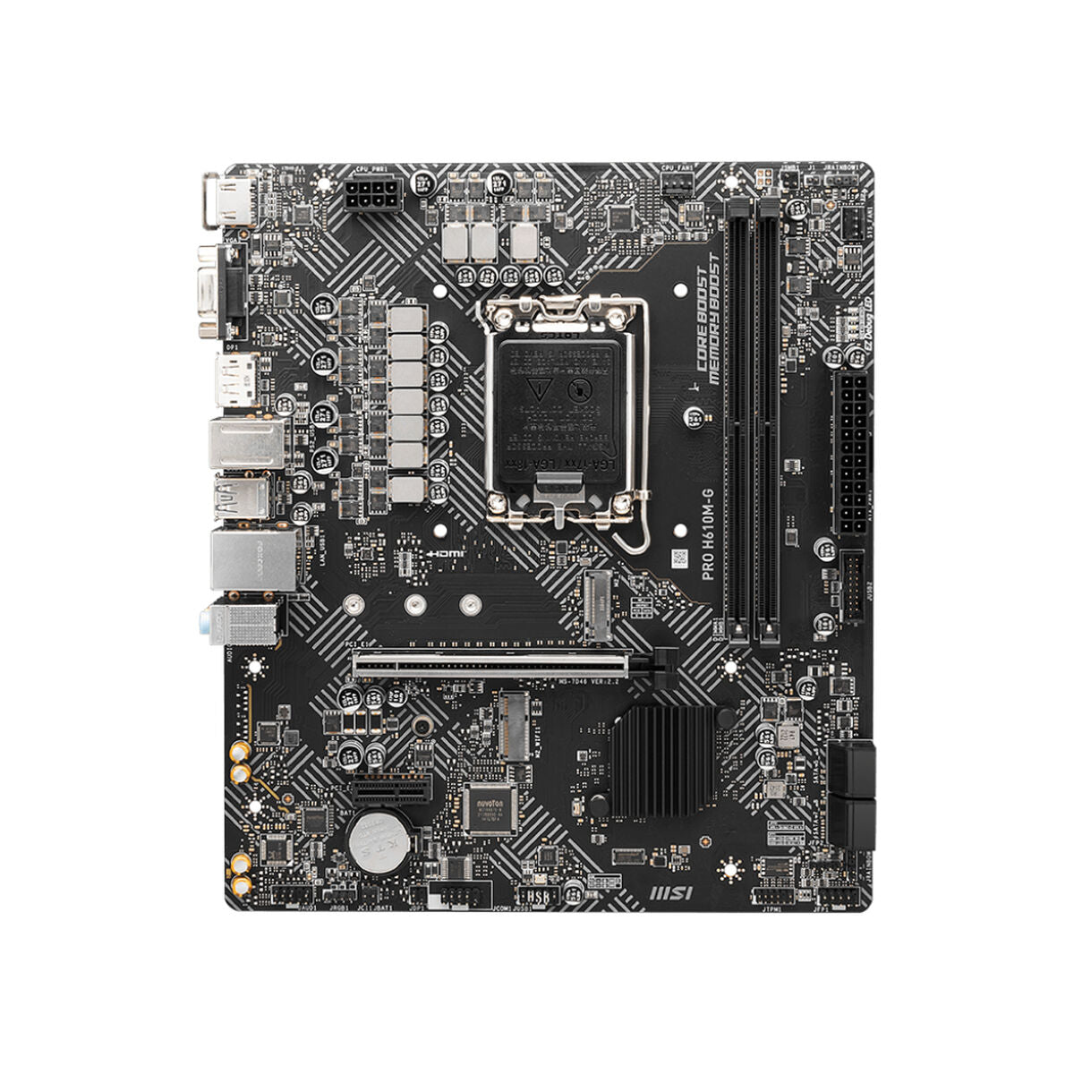 Motherboard MSI PRO H610M-G 1700 INTEL H610 LGA 1700 Motherboard MSI PRO H610M-G 1700 INTEL H610 LGA 1700