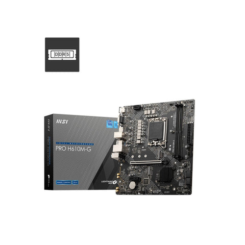 Motherboard MSI PRO H610M-G 1700 INTEL H610 LGA 1700 Motherboard MSI PRO H610M-G 1700 INTEL H610 LGA 1700