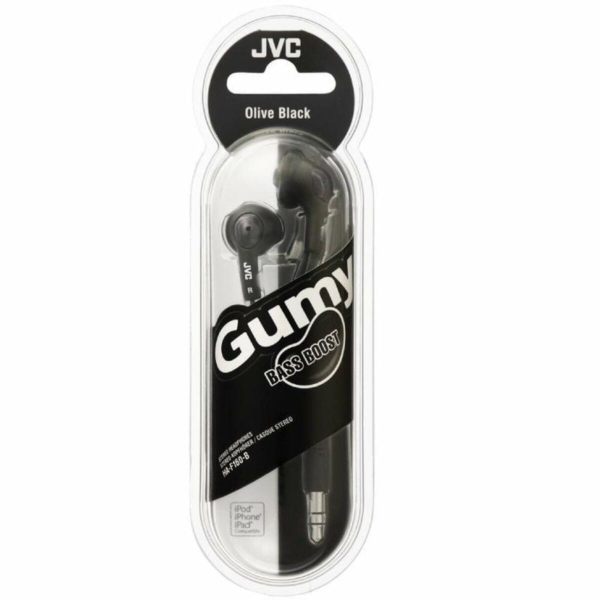 Headphones JVC HA-F160-B-E Black Headphones JVC HA-F160-B-E Black