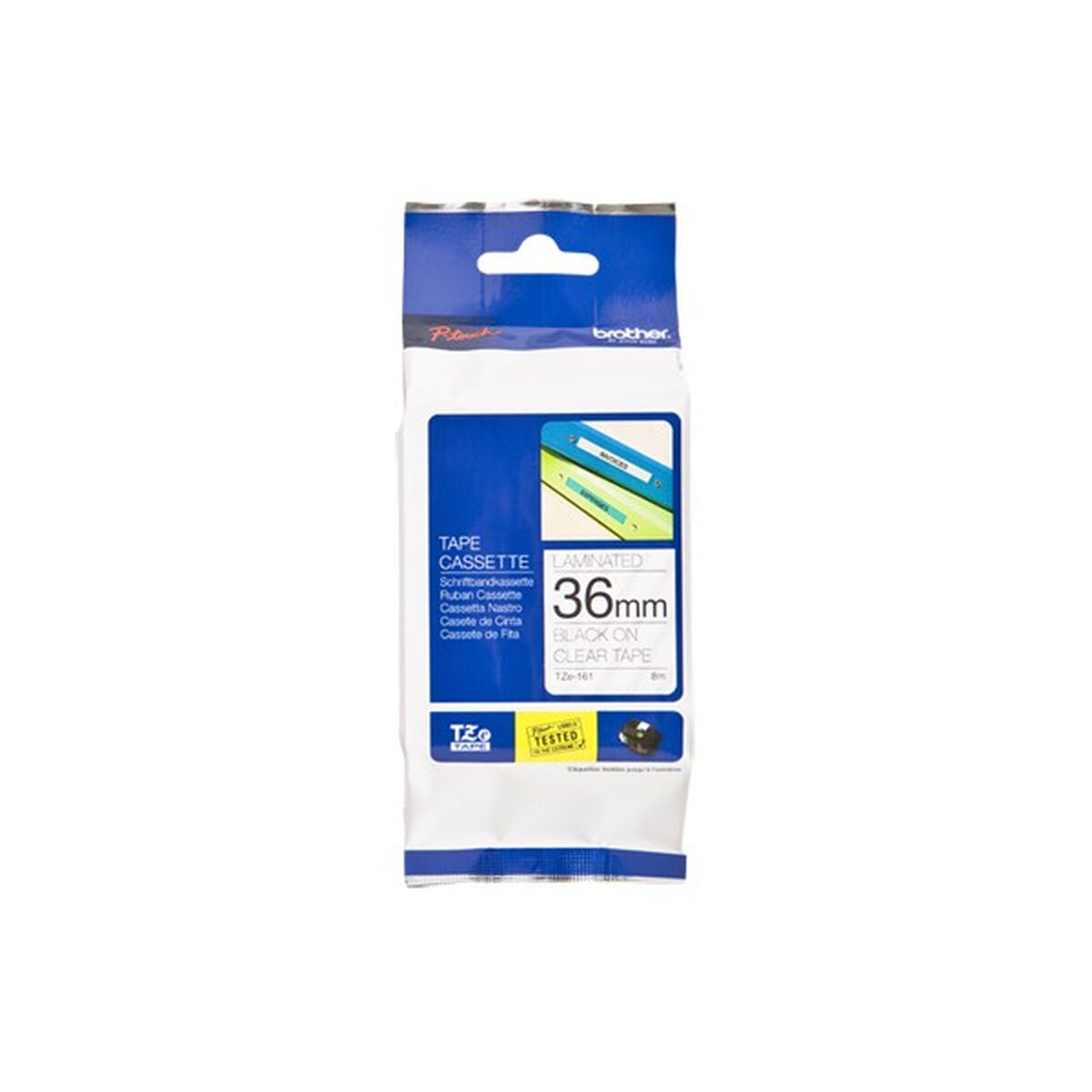 Original Ink Cartridge Brother Cinta laminada 36mm Black Original Ink Cartridge Brother Cinta laminada 36mm Black