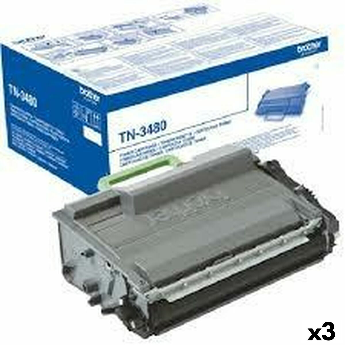 Original Toner Brother MFCL5750  MFCL6300DW  MFCL6800DW  MFCL6900DW Black (3 Units) Original Toner Brother MFCL5750  MFCL6300DW  MFCL6800DW  MFCL6900DW Black (3 Units)