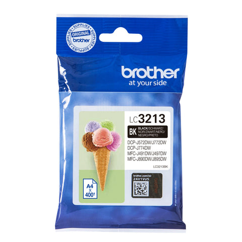 Original Ink Cartridge Brother LC-3213BK Black Original Ink Cartridge Brother LC-3213BK Black