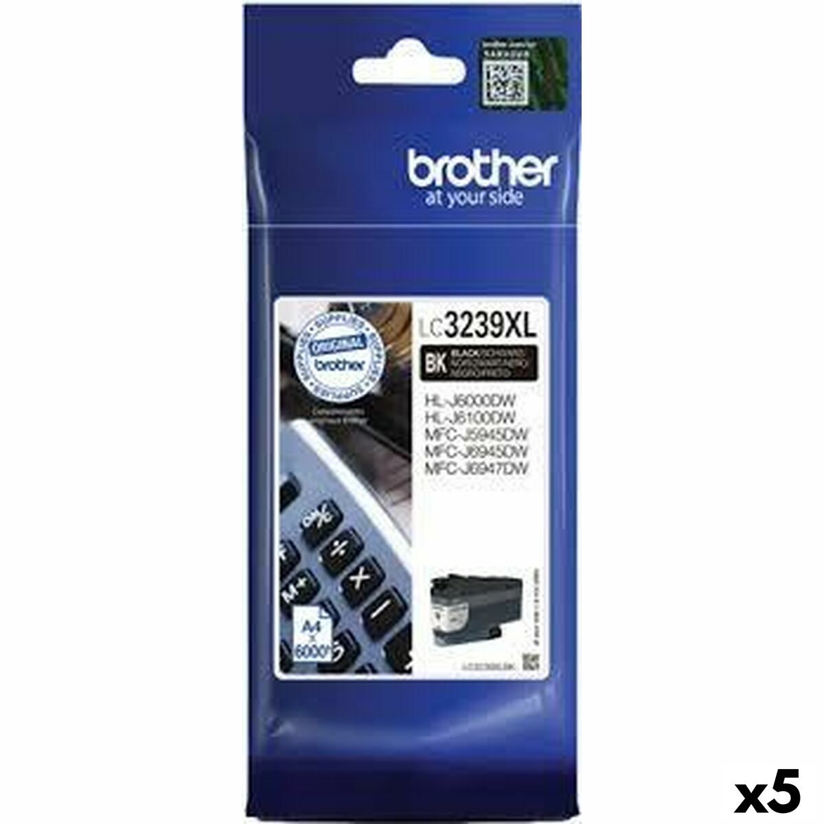 Original Ink Cartridge Brother HLJ6000 / MFCJ5945 / MFCJ6945 Black (5 Units) Original Ink Cartridge Brother HLJ6000 / MFCJ5945 / MFCJ6945 Black (5 Units)