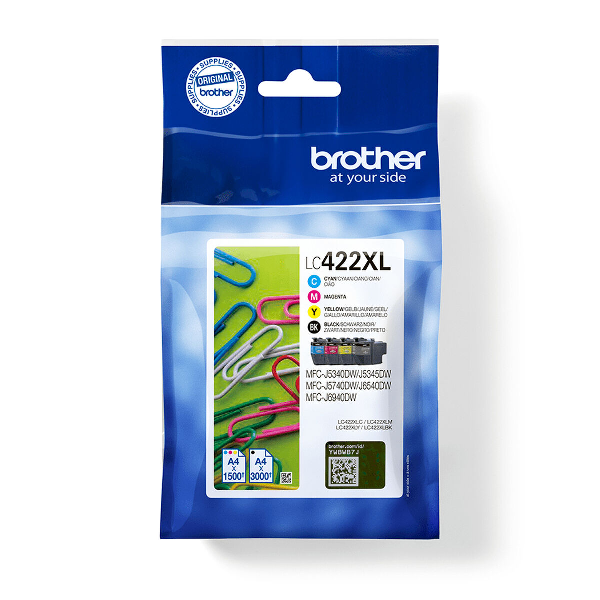 Original Ink Cartridge Brother LC-422XLVAL Original Ink Cartridge Brother LC-422XLVAL