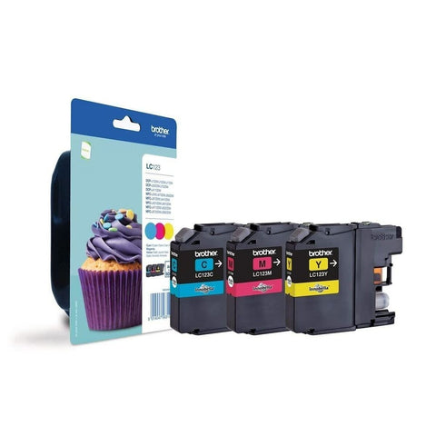 Original Ink Cartridge Brother LC-123RBWBP Yellow Magenta Original Ink Cartridge Brother LC-123RBWBP Yellow Magenta