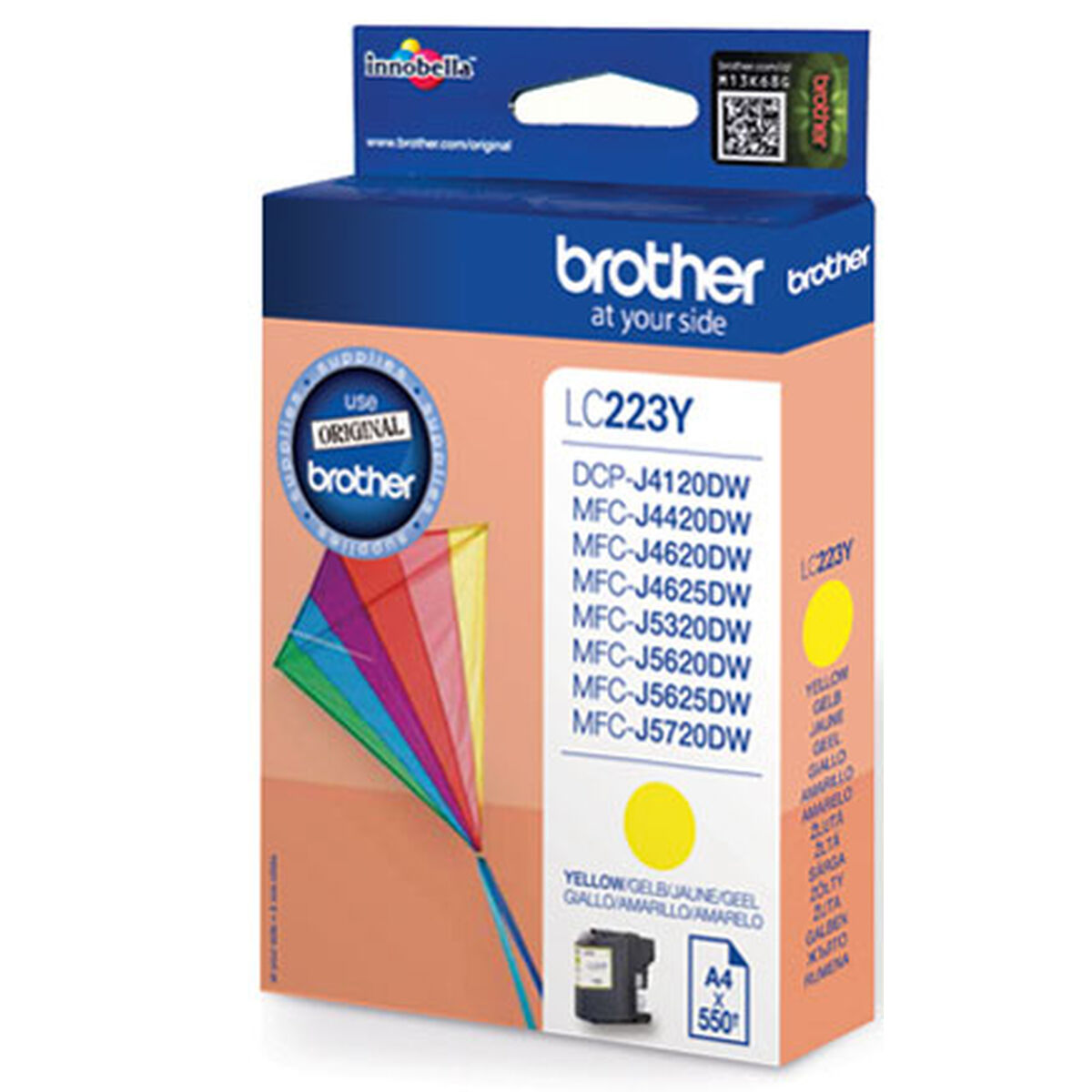 Original Ink Cartridge Brother LC-223YBP Yellow Black Original Ink Cartridge Brother LC-223YBP Yellow Black
