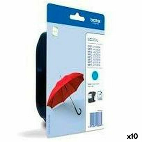 Original Ink Cartridge Brother DCP-J4120DW / MFC-J4420DW, J4620DW Cyan (10 Units) Original Ink Cartridge Brother DCP-J4120DW / MFC-J4420DW, J4620DW Cyan (10 Units)