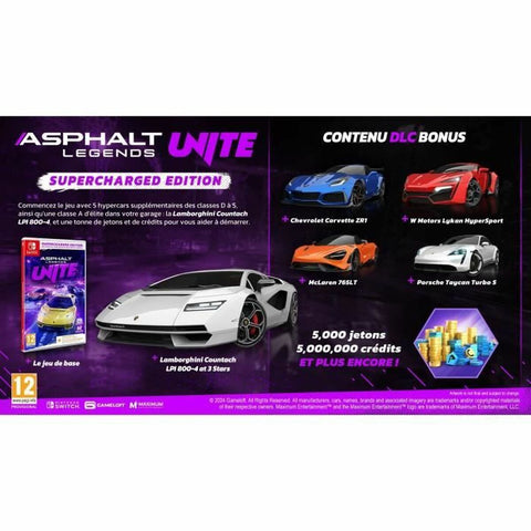 Video game for Switch Just For Games Asphalt Legends Unite Supercharged Video game for Switch Just For Games Asphalt Legends Unite Supercharged