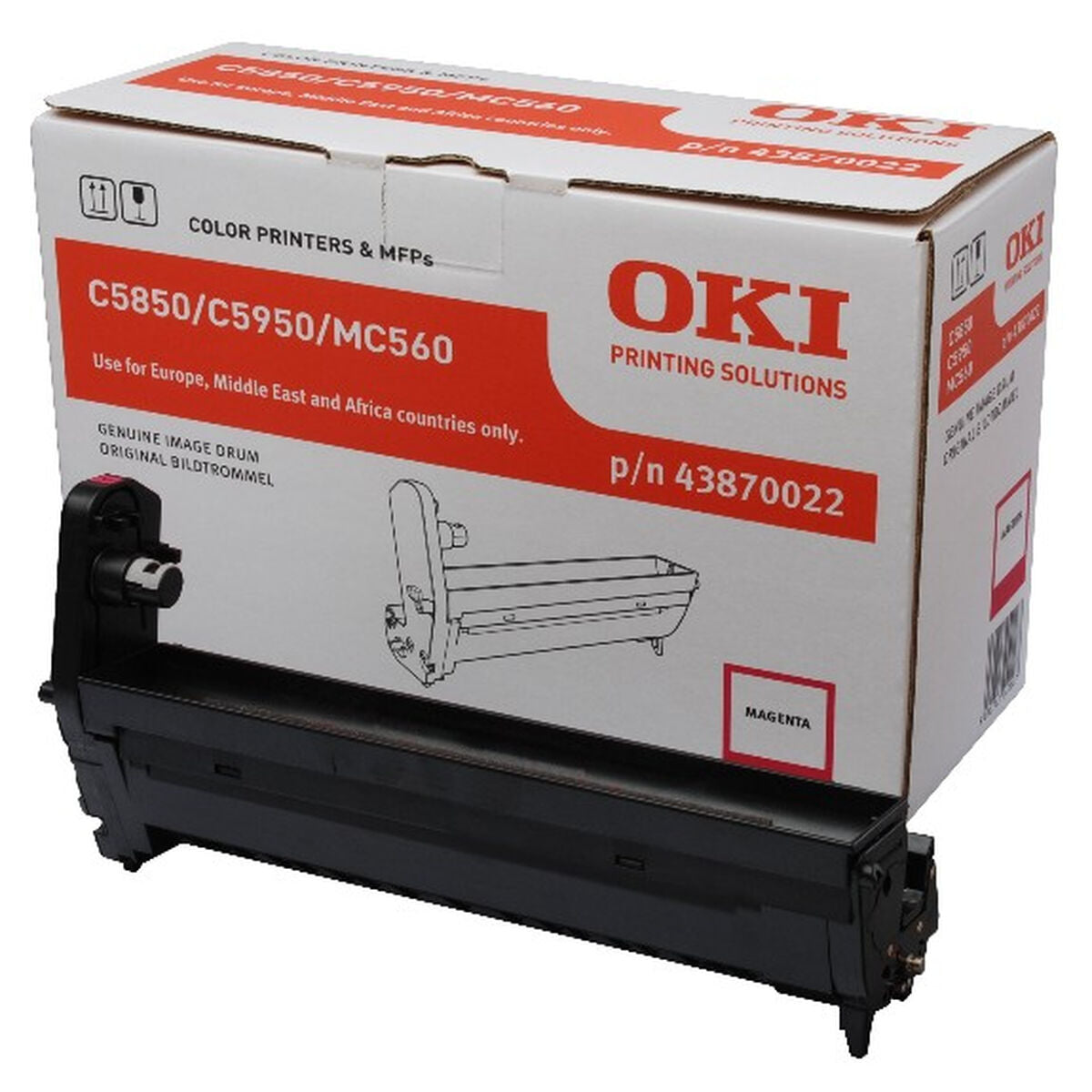 Printer drum OKI 43870022 Black Magenta Printer drum OKI 43870022 Black Magenta