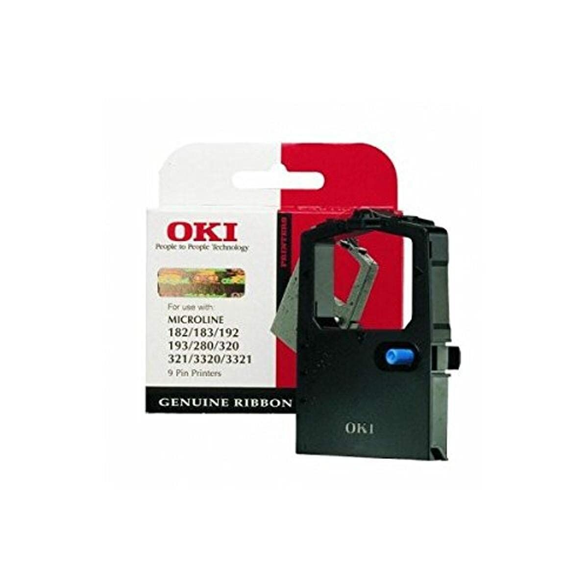 Original Dot Matrix Tape OKI 9002303 Black Nylon Original Dot Matrix Tape OKI 9002303 Black Nylon