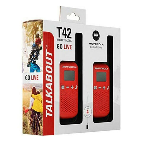 Walkie-Talkie Motorola T42 RED 1,3" LCD 4 km Walkie-Talkie Motorola T42 RED 1,3" LCD 4 km