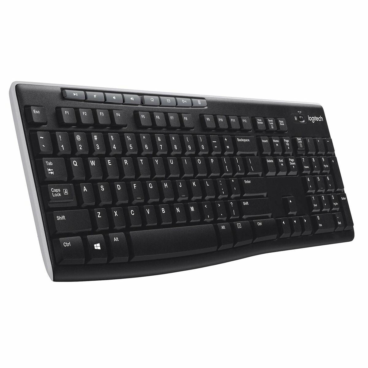 Wireless Keyboard Logitech K270 Black Spanish Qwerty 2.4 GHz Wireless Keyboard Logitech K270 Black Spanish Qwerty 2.4 GHz