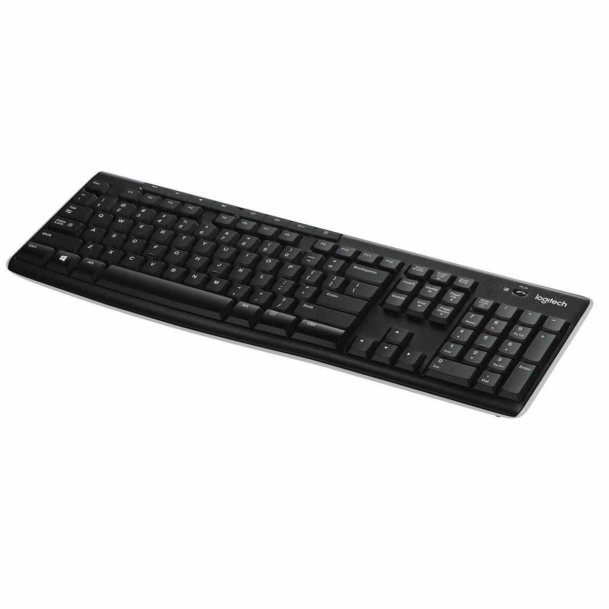 Wireless Keyboard Logitech K270 Black Spanish Qwerty 2.4 GHz Wireless Keyboard Logitech K270 Black Spanish Qwerty 2.4 GHz