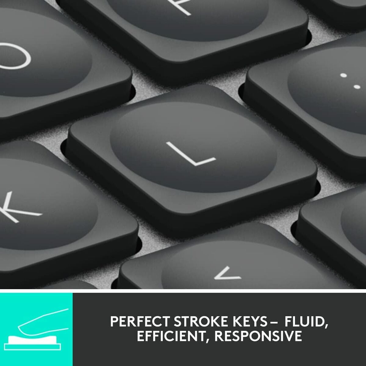 Keyboard Logitech 920-010498 Bluetooth Black English EEUU Grey Graphite QWERTY Keyboard Logitech 920-010498 Bluetooth Black English EEUU Grey Graphite QWERTY