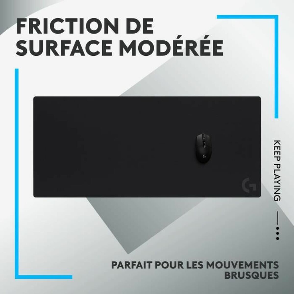 Non-slip Mat Logitech G840 Black Non-slip Mat Logitech G840 Black