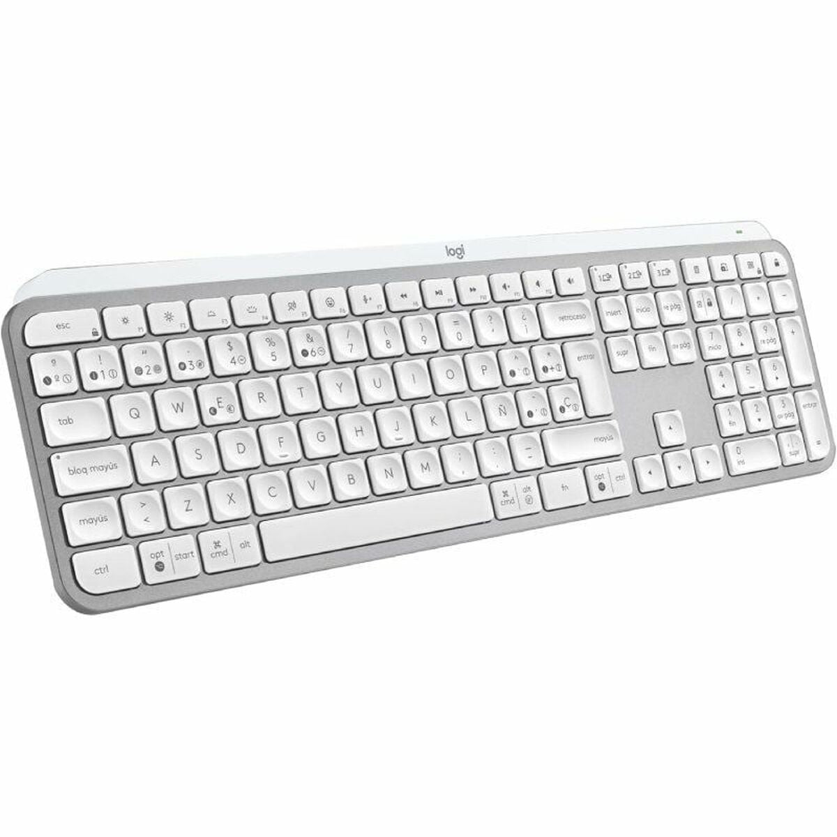 Wireless Keyboard Logitech MX Keys S Grey Spanish Qwerty Wireless Keyboard Logitech MX Keys S Grey Spanish Qwerty