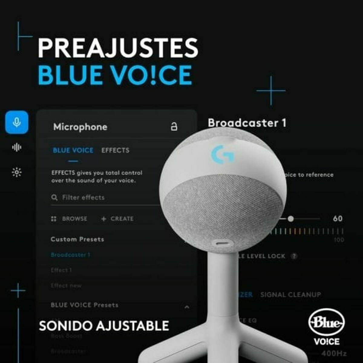 Microphone Logitech 988-000558 White Microphone Logitech 988-000558 White