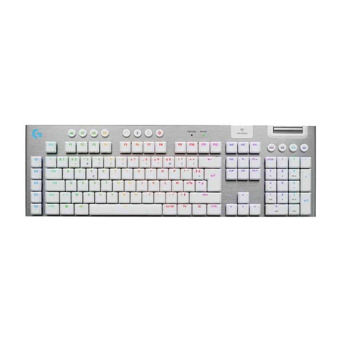 Wireless Keyboard Logitech G915 X White AZERTY Wireless Keyboard Logitech G915 X White AZERTY