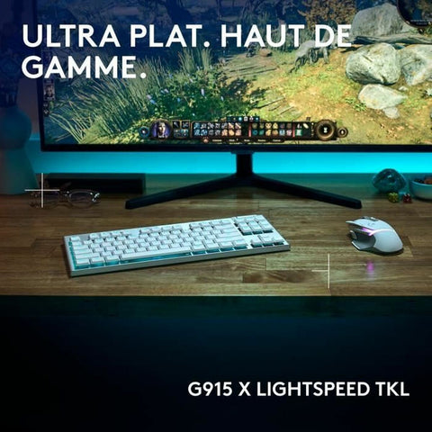 Keyboard Logitech G915 X White French AZERTY Keyboard Logitech G915 X White French AZERTY