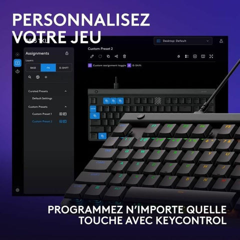 Keyboard Logitech G515 TKL Black AZERTY Keyboard Logitech G515 TKL Black AZERTY