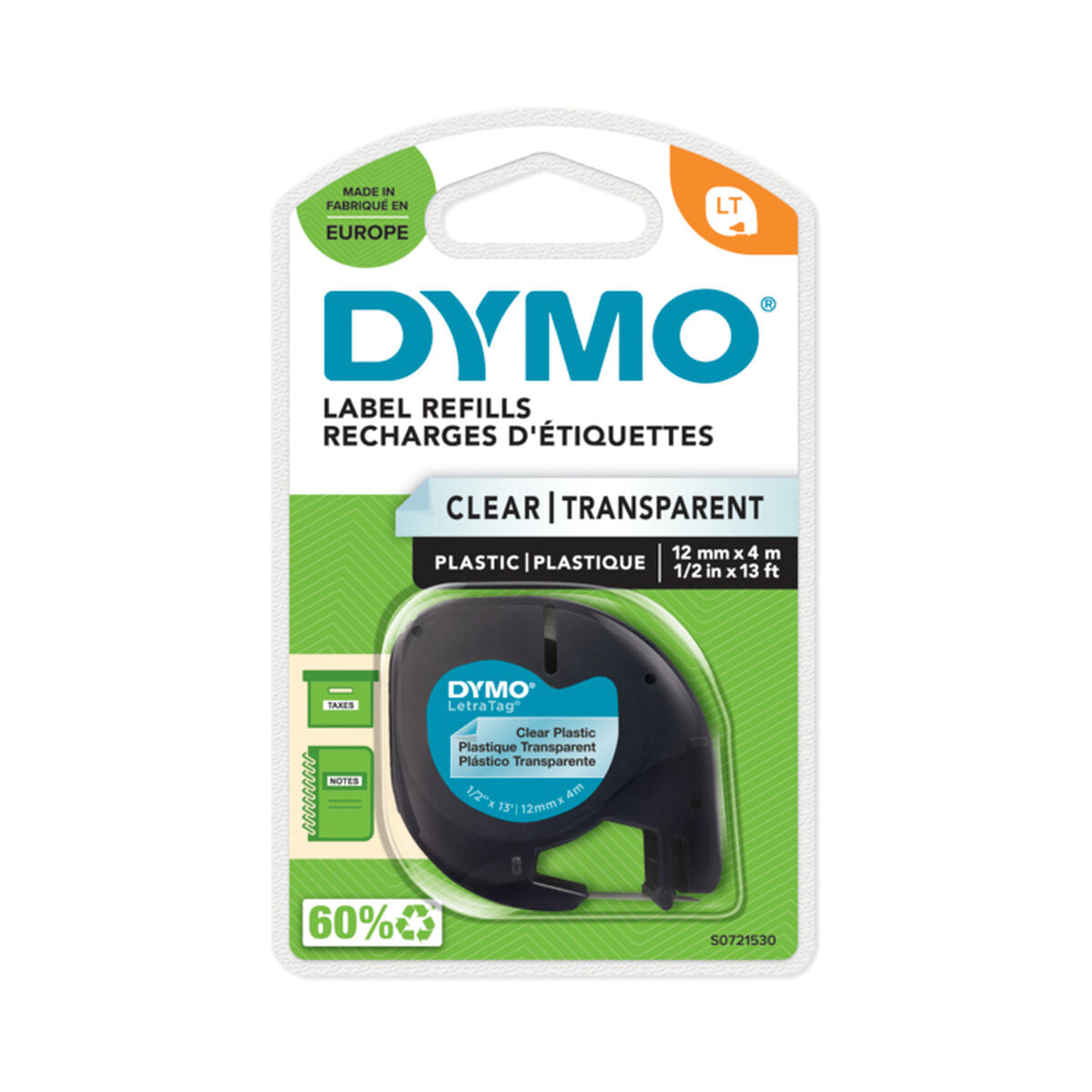 Laminated Tape for Labelling Machines Dymo S0721530 Blue Laminated Tape for Labelling Machines Dymo S0721530 Blue